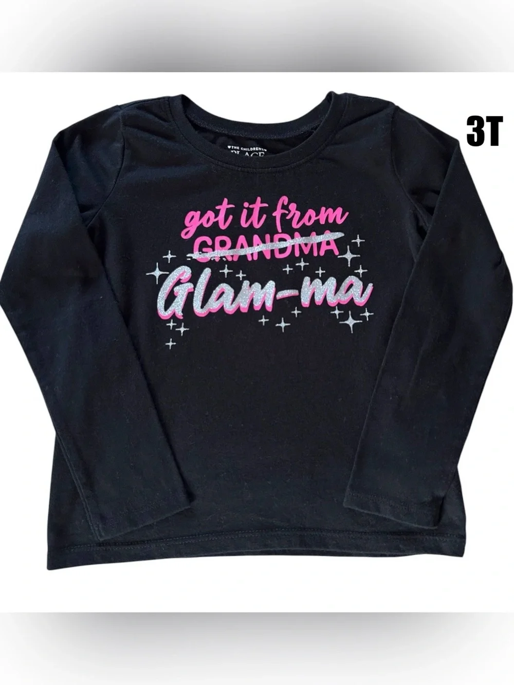 Disney, Carter’s, Cat & Jack, Place Girls Long Sleeve Tees - Black, Lilac & Red